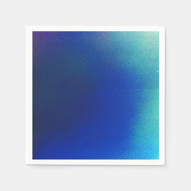 Guardanapo De Papel Azul para Aqua Cocktail Napkins (Frente)