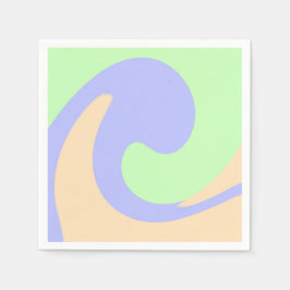 Guardanapo De Papel Azul verde mármore fluido boho negrito