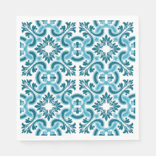 Guardanapo De Papel Azulejo azul português