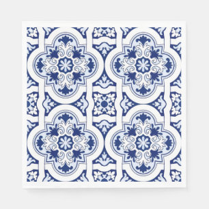 Guardanapo De Papel Azulejo azul português