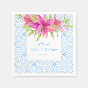 Guardanapo De Papel Azulejo Azulejos Lily Birthday