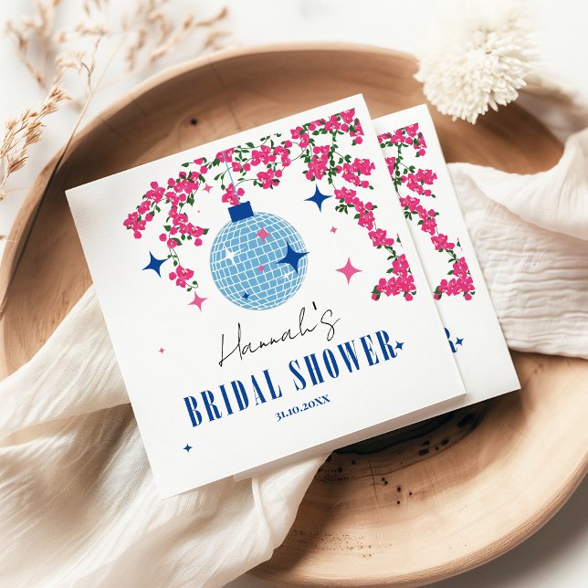 Guardanapo De Papel Azulejo de Santorini Grego/ tema nupcial espanhol (Criador carregado)