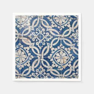 Guardanapo De Papel Azulejo do português do vintage