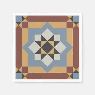 Guardanapo De Papel Azulejo Mosaico Encaústico Vitoriano Antigo Encant