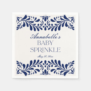 Guardanapo De Papel Azulejo Talavera Espanhol Fiesta Baby Sprinkle