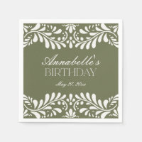 Azulejo Verde Talavera Espanhol Fiesta Birthday