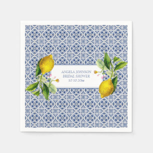 Guardanapo De Papel Azulejos de Limão da Costa Amalfi Itália Nomes Per