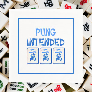Guardanapo De Papel Azulejos De Marcas De Aquarela De Mahjong Azul Pre