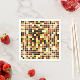 Guardanapo De Papel Azulejos piscinas, Azulejos Mosaicos Castanhos, Pa