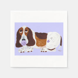 Guardanapo De Papel Baby Basset Hound