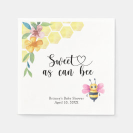 Guardanapo De Papel Baby Bee - sweet as can bee