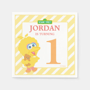 Guardanapo De Papel Baby Big Bird Birday Paper Napkins