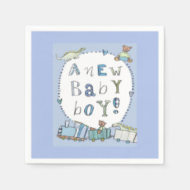 Guardanapo De Papel Baby Boy