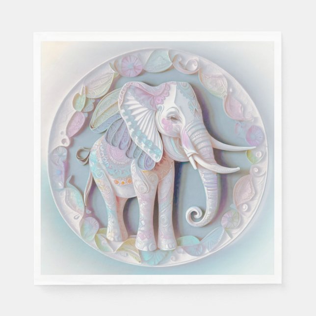 Guardanapo De Papel Baby Elephant (Frente)