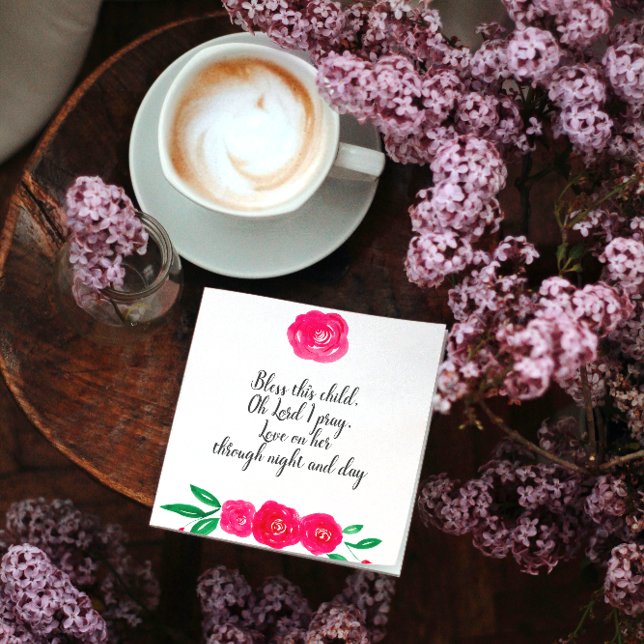 Guardanapo De Papel Baby Girl Christening (Criador carregado)