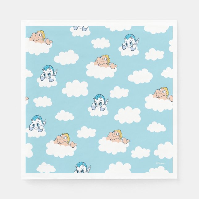 Guardanapo De Papel Baby Hercules and Pegasus Cloud Pattern Napkins (Frente)