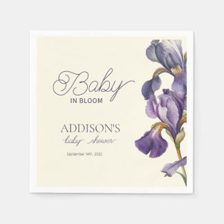 Guardanapo De Papel Baby In Bloom Chá de fraldas Flor De Verão