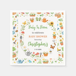 Guardanapo De Papel Baby in Bloom Garden Baby Shower | Cute Floral 