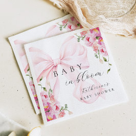 Guardanapo De Papel Baby in Bloom Pink Bow