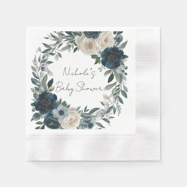 Guardanapo De Papel Baby In Bloom: Um Chá de fraldas inspirado no jard (Frente)