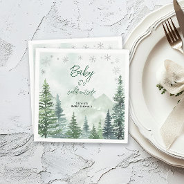 Guardanapo De Papel Baby it's Cold Outside Baby Shower