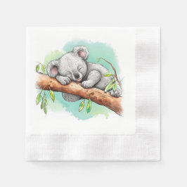 Guardanapo De Papel Baby Koala Chá de fraldas