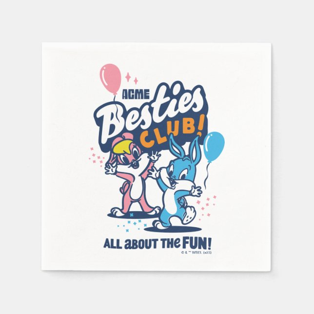 Guardanapo De Papel Baby Lola e INSETOS BUNNY™ - Besties Club! (Frente)