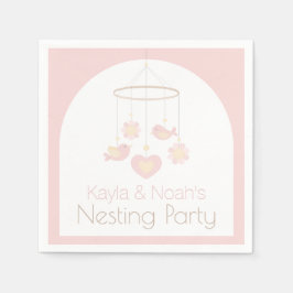 Guardanapo De Papel Baby Mobile Nesting Party