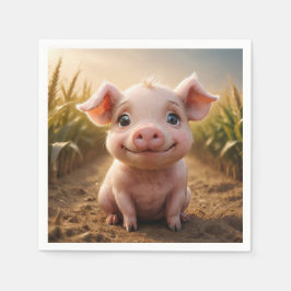 Guardanapo De Papel Baby Pig