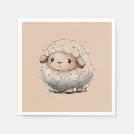 Guardanapo De Papel Baby Sheep