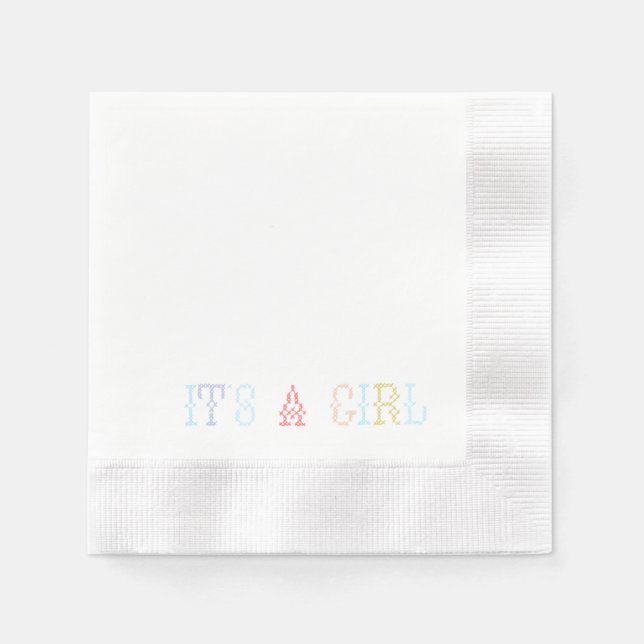 Guardanapo De Papel Baby Shower Cocktail Napkins (Frente)