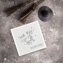 Baby Spell Halloween Papel de Chá de fraldas neutr