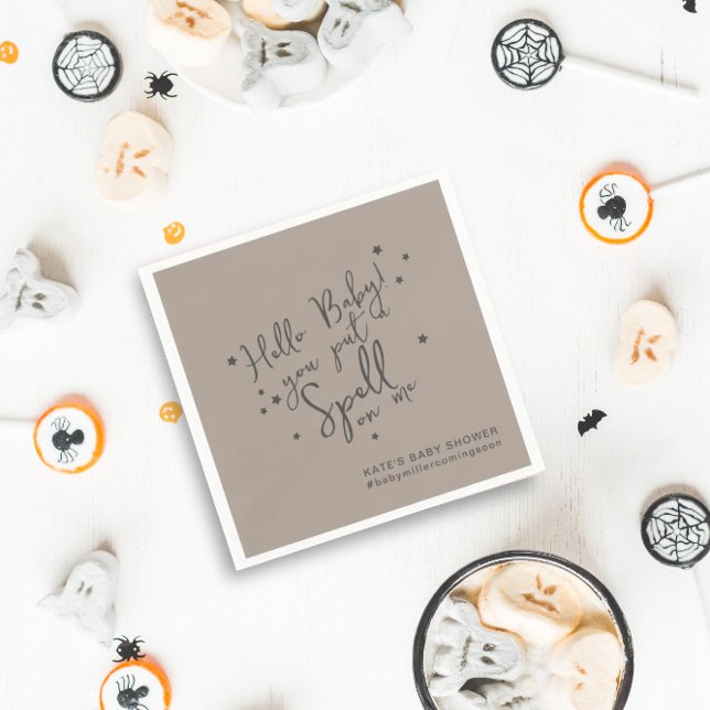 Guardanapo De Papel Baby Spell Halloween Papel de Chá de fraldas neutr (Criador carregado)