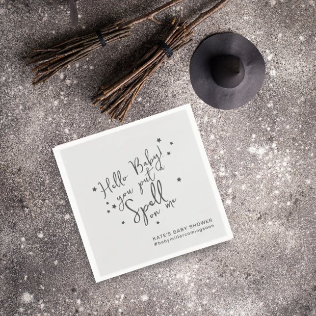 Guardanapo De Papel Baby Spell Halloween Papel de Chá de fraldas neutr (Criador carregado)