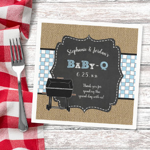 Guardanapo De Papel Babyq do churrasco da decoração do chá de frald