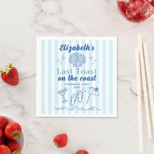 Guardanapo De Papel Bachelorette Beach Party Last Toast Na Costa