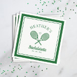 Guardanapo De Papel Bachelorette de Tênis de Último Swing Corresponden<br><div class="desc">Bela festa de Tênis. Parte de uma coleção inteira!</div>
