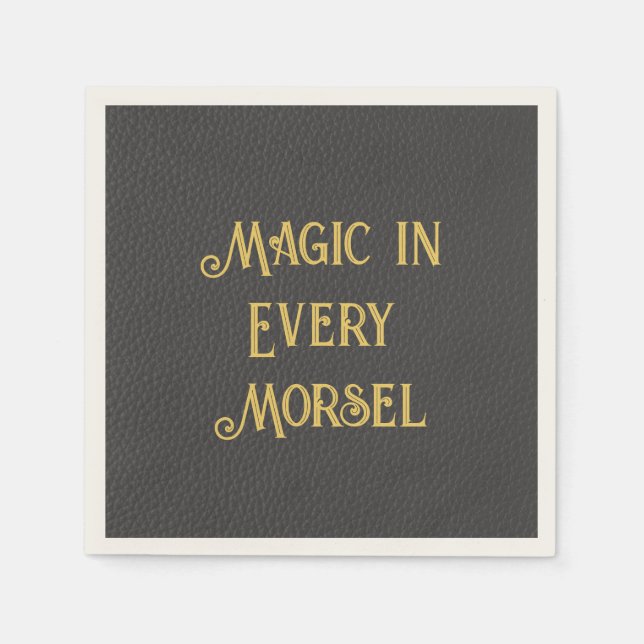 Guardanapo De Papel Bachelorette Dourada Mística Personalizada (Frente)