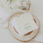 Guardanapo De Papel Bachelorette Moderna Verde e Amarelo<br><div class="desc">Dê um toque retrô divertido na sua solteira, reunindo-se com a Bachelorette Retro Moderna Green & Yellow Napkins. Estes guardanapos misturam sem esforço encanto nostálgico com um sentimento contemporâneo, dando um tom casualmente na moda para sua celebração. As matizes vivas verdes e amarelas acrescentam um pop alegre à atmosfera do...</div>