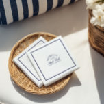 Guardanapo De Papel Bachelorette Paper Napkins do Elegant Country Club<br><div class="desc">Adicione um toque refinado à sua configuração de mesa de solteira com estes marinhos elegantes, inspirados no estilo antigo country club. Ideal para saltos de champanhe, almoços de noiva ou fins de semana de resort. Totalmente editável — personalize com nome, data ou texto para se adequar ao seu evento. Paira...</div>