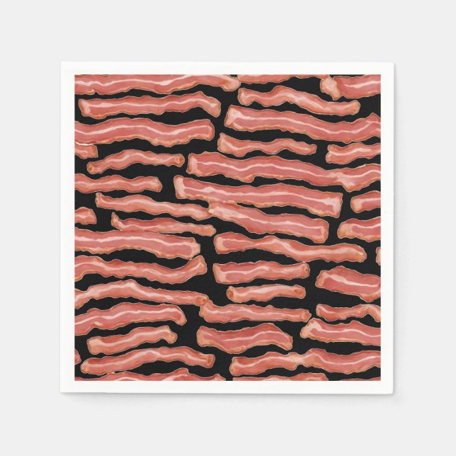 Guardanapo De Papel Bacon Crispy Padrão (Frente)