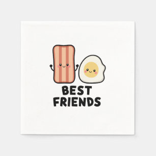 Guardanapo De Papel Bacon e Ovos Melhores Amigos