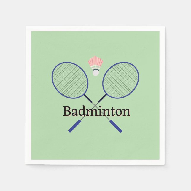 Guardanapo De Papel Badminton Design (Frente)
