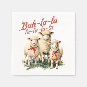 Guardanapo De Papel Bah La La Cute Retro Christmas Shea