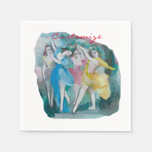 Guardanapo De Papel Bailarinas Dançarinas Menina Thunder_Cove