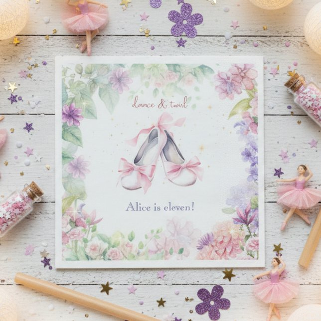 Guardanapo De Papel baile e aniversário de bailarina (Criador carregado)