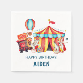 Guardanapo De Papel Bairro Azul Grande do Circo do Carnaval