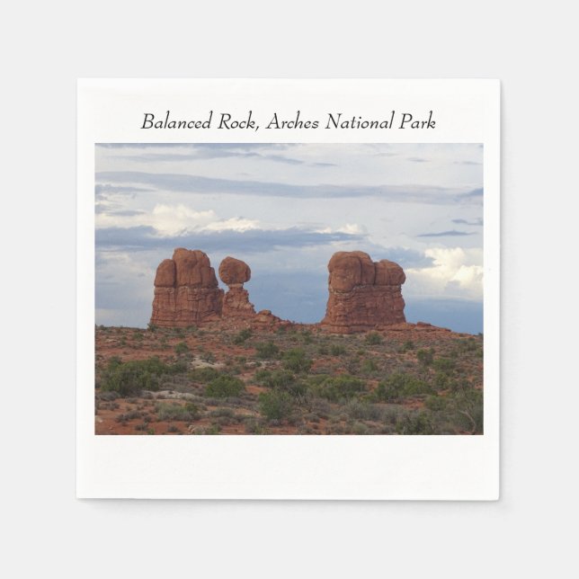 Guardanapo De Papel Balanced Rock, Arches National Park (Frente)