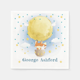 Guardanapo De Papel Balão de Ar Moon Personalizado