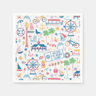 Guardanapo De Papel Balboa Island Cocktail Napkins